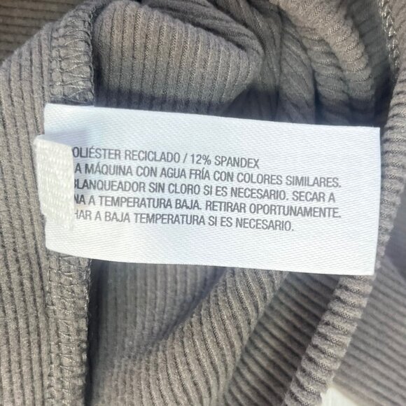 Wild Fable Long Sleeve Ribbed Top Womens Medium Gray New Fall - Picture 8 of 10